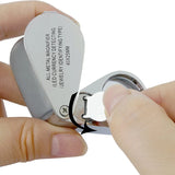 2 Pack Delixike Pocket Folding Magnifying Glass with LED Light