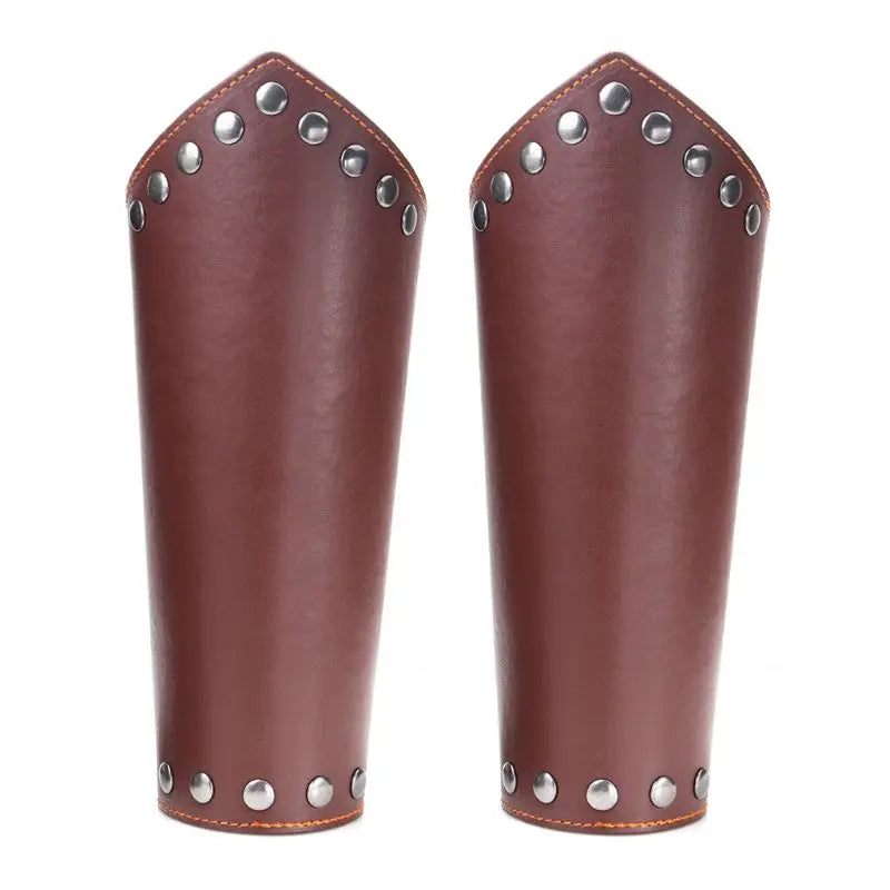 2 Pack Faux Leather Arm Guards Medieval Bracer