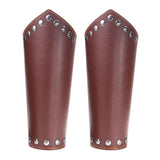 2 Pack Faux Leather Arm Guards Medieval Bracer