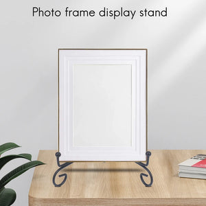 (2 Pack) Iron Easel Plate Display Stand, 5 Inch, Picture Frames, Cookbooks