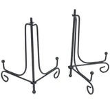 (2 Pack) Iron Easel Plate Display Stand, 5 Inch, Picture Frames, Cookbooks