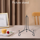 (2 Pack) Iron Easel Plate Display Stand, 5 Inch, Picture Frames, Cookbooks