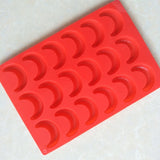 2 Pack Moon Ice Cube Tray Silicone Crescent Moon Mold