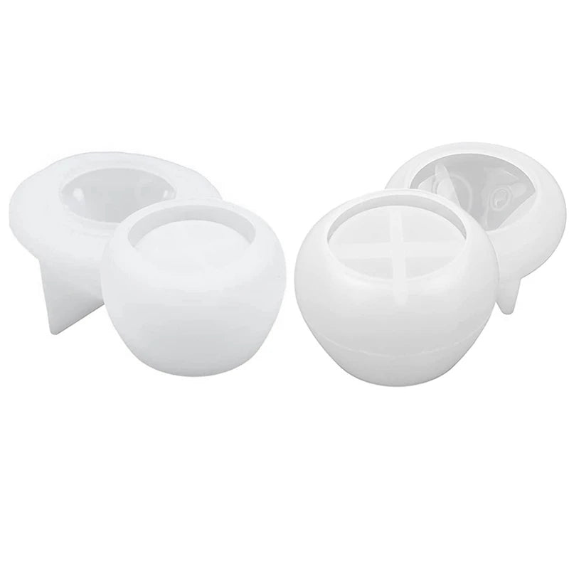 2 Pack Mushroom Jar Resin Mold for Halloween Decor, Silicone Mold