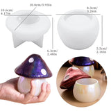 2 Pack Mushroom Jar Resin Mold Halloween Container Silicone Mold
