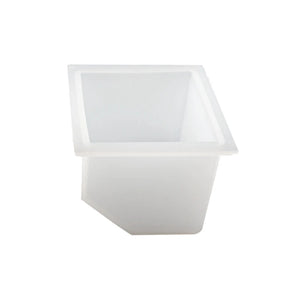 2-Pack Square Silicone Molds with Wooden Stand, Pouring Molds