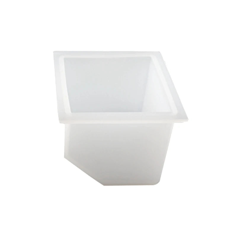 2-Pack Square Silicone Molds with Wooden Stand, Pouring Molds