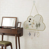 2 Pack Wall Hanging Jewelry Storage Organizer with Hooks