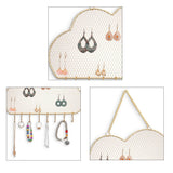 2 Pack Wall Hanging Jewelry Storage Organizer with Hooks