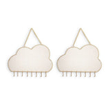 2 Pack Wall Hanging Jewelry Storage Organizer with Hooks