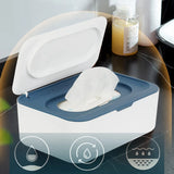 2 Pack Wipes Dispenser, Refillable Wipe Container, Non-Slip, Keeps Wipes Fresh