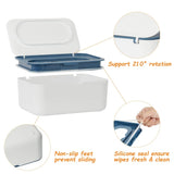 2 Pack Wipes Dispenser, Refillable Wipe Container, Non-Slip, Keeps Wipes Fresh
