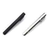 Men's Twill Stripe Tie Clip for Wedding Business, 6CM Necktie Clips