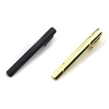 Men's Twill Stripe Tie Clip for Wedding Business, 6CM Necktie Clips
