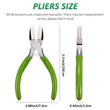 2 Packs Nylon Nose Pliers Carbon Steel Jewelry Pliers