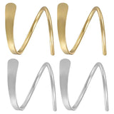 Twisted Spiral Ear Climber Cuff Earrings