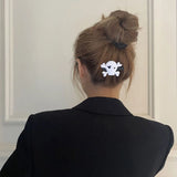 2 Pairs Goth Hair Accessories Halloween Barrettes Clip Clips Women
