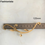 Large Leaf Branch Flower Decoration, 40x125mm Jewelry Findings, Gold Silver