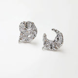 Moon Ear Studs Earrings Jewelry Findings Brass Plated Accessories 1.8*20mm