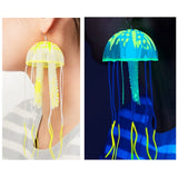 2 Pairs Glow-in-the-Dark Jellyfish Earrings Textured Fringe Statement Earrings