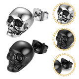 Punk Head Earrings Halloween Stud Earrings Jewelry