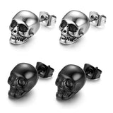 Punk Head Earrings Halloween Stud Earrings Jewelry