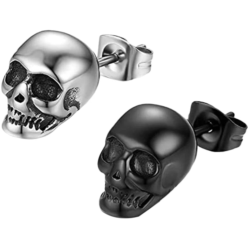 Punk Head Earrings Halloween Stud Earrings Jewelry