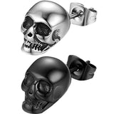 Punk Head Earrings Halloween Stud Earrings Jewelry