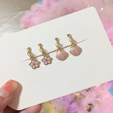 2 Pairs Kids Rainbow Butterfly Ear Clip Party Earrings
