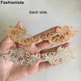 2 Pairs Silver Brass Filigree Phoenix Ornament for Jewelry Projects