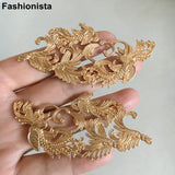 2 Pairs Silver Brass Filigree Phoenix Ornament for Jewelry Projects