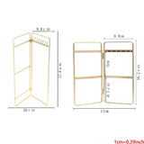 Portable Metal Jewelry Holder for Earrings