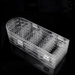 2 Panels Transparent Jewelry Display Organizer Earring Organizer Shelf