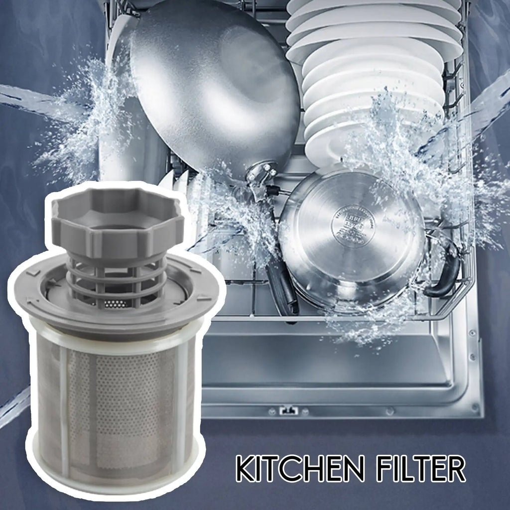 2 Pack Grey PP Dishwasher Mesh Filter Set for 427903 170740 Series