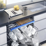 2 Pack Grey PP Dishwasher Mesh Filter Set for 427903 170740 Series