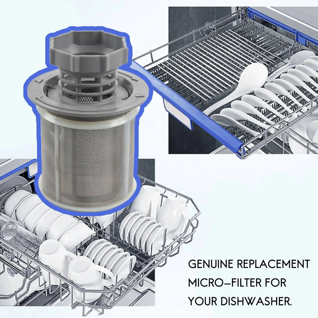 2 Pack Grey PP Dishwasher Mesh Filter Set for 427903 170740 Series