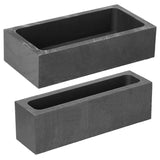 2 Pcs 1KG 665 G Graphite Ingot Mold Crucible Metal Casting Mold