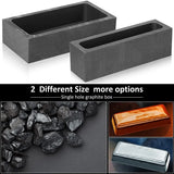 2 Pcs 1KG 665 G Graphite Ingot Mold Crucible Metal Casting Mold