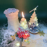 2 Pcs 3D Christmas Tree Candle Epoxy Resin Mold Silicone Mould DIY Crafts