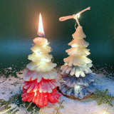 2 Pcs 3D Christmas Tree Candle Epoxy Resin Mold Silicone Mould DIY Crafts