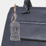 2 Pcs Stone Statue Keychain Wallet Metal Chains for Men Women