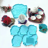 2 Pcs Afro Female Rolling Tray Epoxy Resin Mold African Goddess Silicone Mould