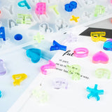 2 Pcs Alphabet Epoxy Resin Mold Numbers Pendant Keychain Silicone Mould