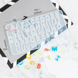 2 Pcs Alphabet Epoxy Resin Mold Numbers Pendant Keychain Silicone Mould
