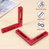 2 Pcs Aluminium Alloy Positioning Squares Right Angle Woodworking Carpenter Tool