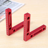 2 Pcs Aluminium Alloy Positioning Squares Right Angle Woodworking Carpenter Tool