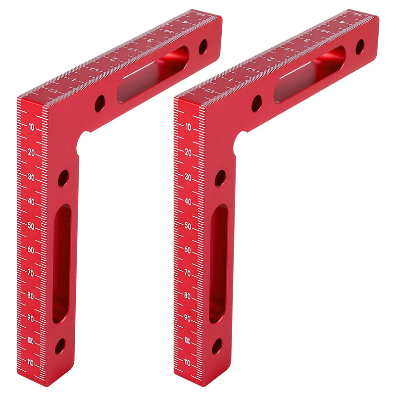 2 Pcs Aluminium Alloy Positioning Squares Right Angle Woodworking Carpenter Tool