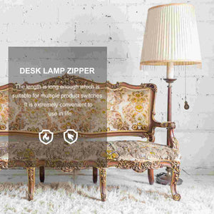2 Pcs Bedside Lamp Fan Light Pendant Decorative Pull Chain Fixture