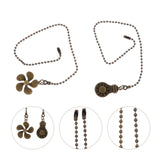 2 Pcs Bedside Lamp Fan Light Pendant Decorative Pull Chain Fixture