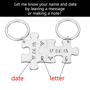 Couple Keychain Boyfriend Girlfriend Gift Valentines Husband Wife Keychain